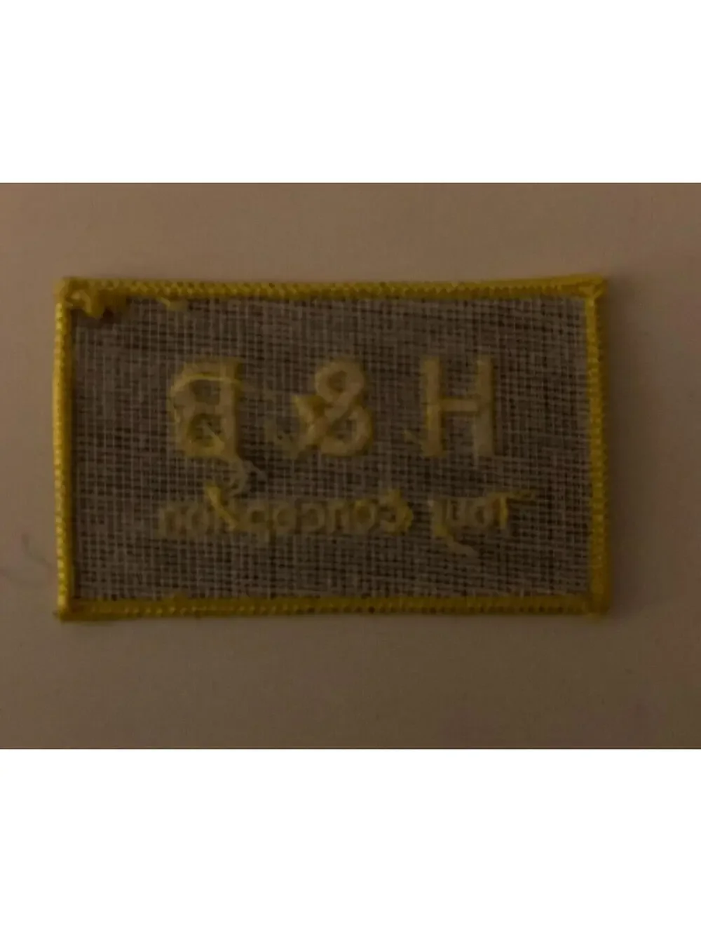 H & B Tour Conception Patch Souvenir Embroidered Badge
